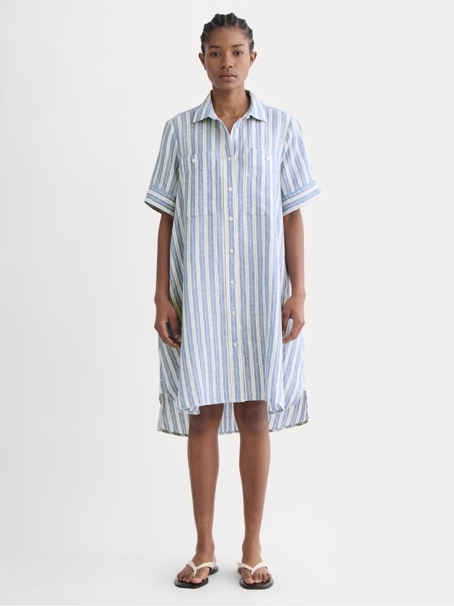 Nwt Everlane 100% Linen Daytripper Dress - L